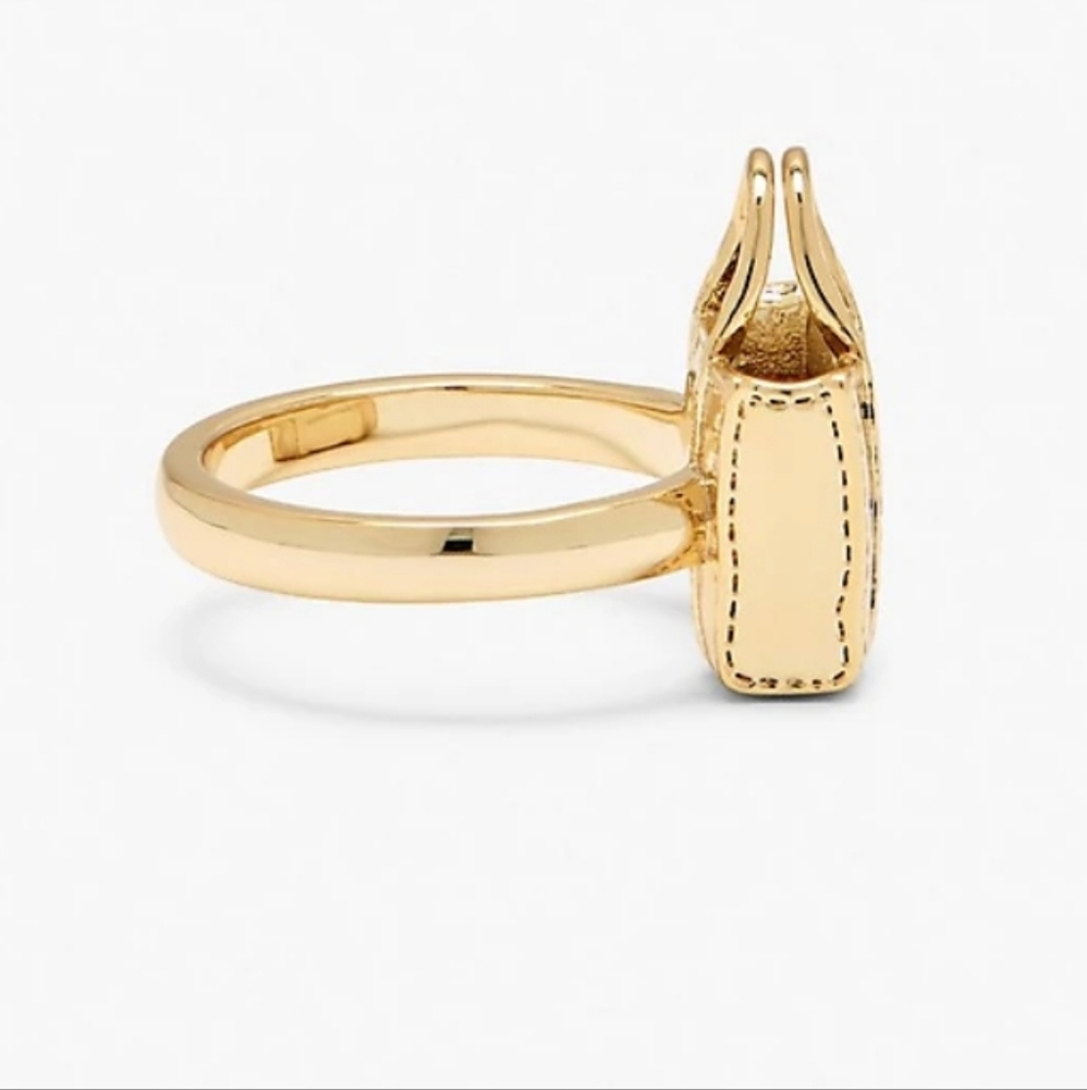 Marc Jacobs Goldtone Tote Bag Ring/Bnwt - Picture 4 of 5